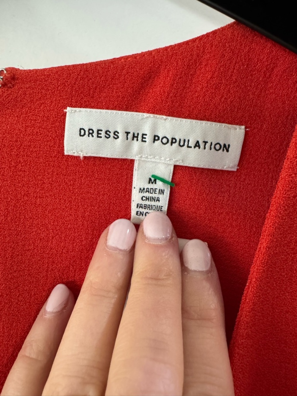 Dress The Population Catalina Fit & Flare Cocktail Dress Rouge NWOT Size M - Picture 6 of 9